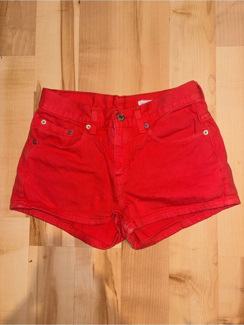 Women's Denim Shorts - Classic Mid-Rise